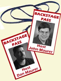John Maurer and Dan Maurer the Host of Backstage Pass
